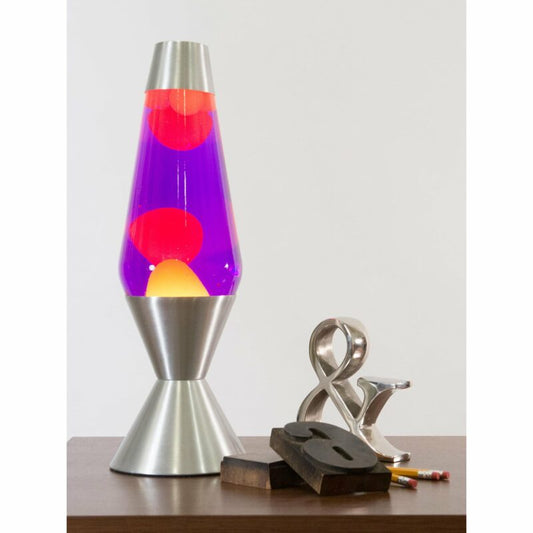 16.3″ LAVA Lamp – Yellow/Purple/Silver - US 5375