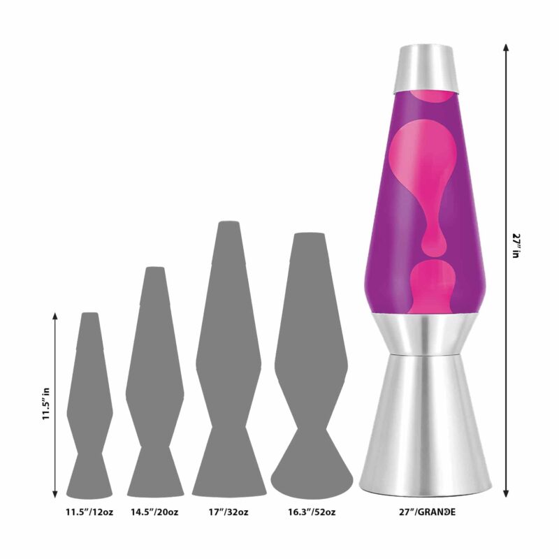27″ LAVA Lamp Grande – Pink/Purple/Silver - US 4372