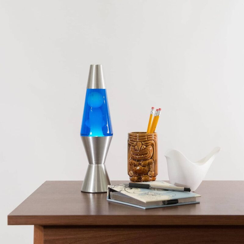 11.5″ LAVA Lamp – White/Blue/Silver - US 1895
