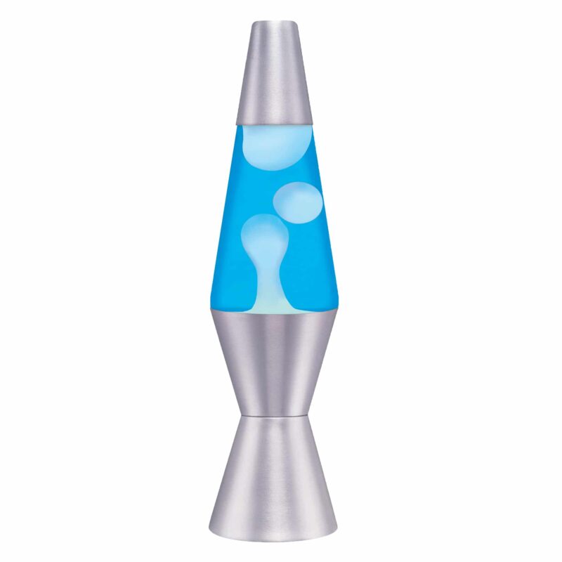 11.5″ LAVA Lamp – White/Blue/Silver - US 1895