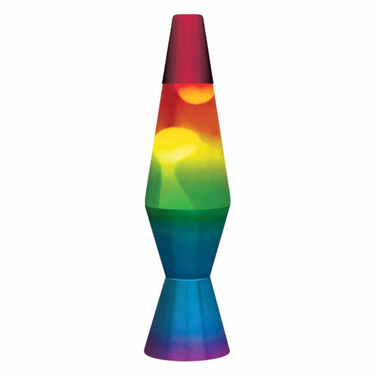 11.5″ LAVA Lamp Rainbow – White/Tricolor - US 6710
