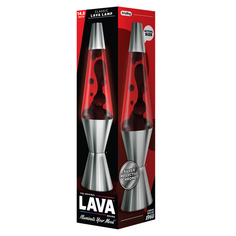 14.5″ Lava Lamp Chrome Plated Crimson - US 1439