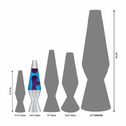 14.5″ LAVA Lamp – Purple/Blue/Silver - US 7308