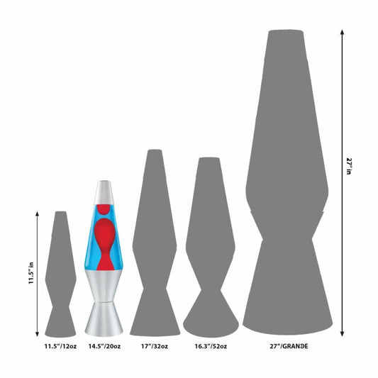 14.5″ LAVA Lamp – Red/Blue/Silver - US 5676