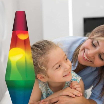 14.5” LAVA Lamp Rainbow – White/Clear/Tricolor - US 6581