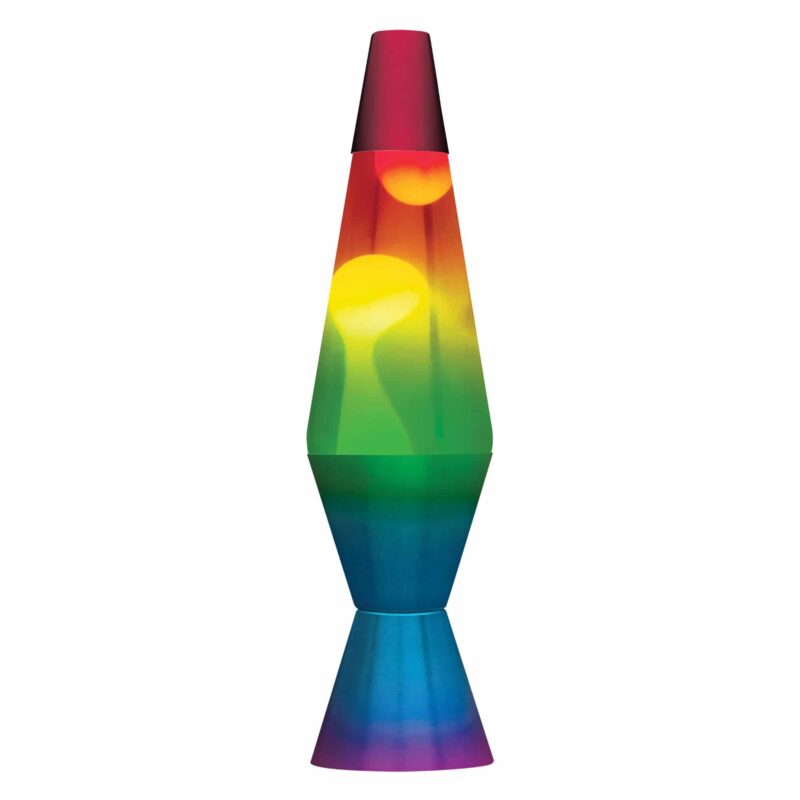 14.5” LAVA Lamp Rainbow – White/Clear/Tricolor - US 6581