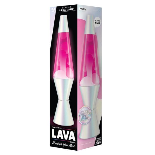 14.5″ Lava Lamp Opalescent Pearl - US 6139