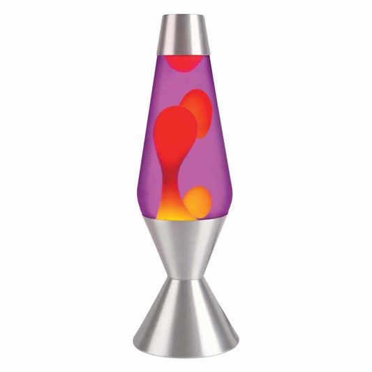 16.3″ LAVA Lamp – Yellow/Purple/Silver - US 5375