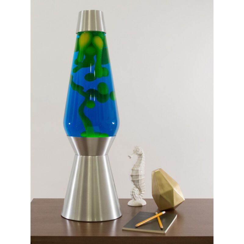 27″ LAVA Lamp Grande – Yellow/Blue/Silver - US 8245